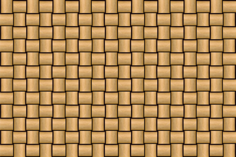 Bruin tegelpatroon vinyl tapijt met houtstructuur - TenStickers