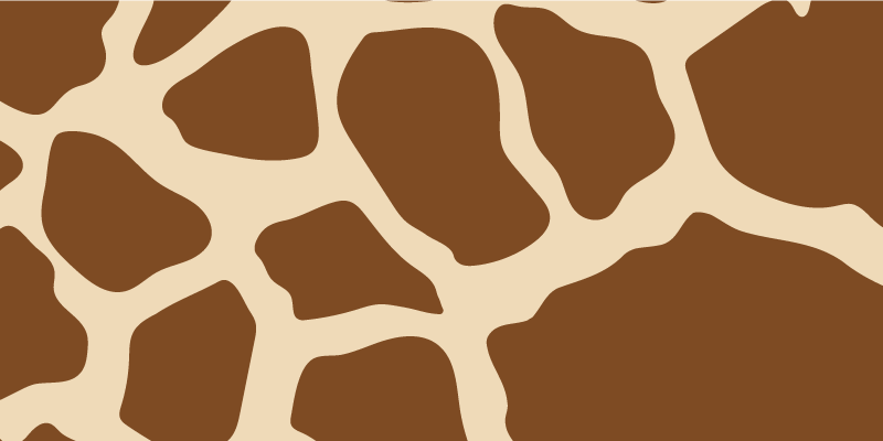 Giraffe patroon stijl vinyl tapijt dierenprint - TenStickers