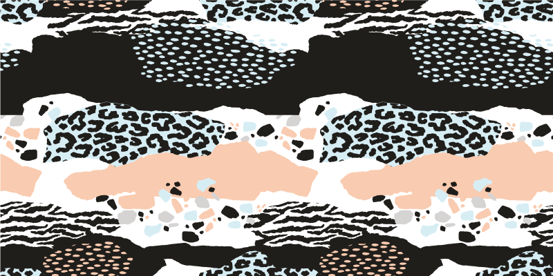 Strak luipaardpatroon vinyl tapijt dierenprint - TenStickers