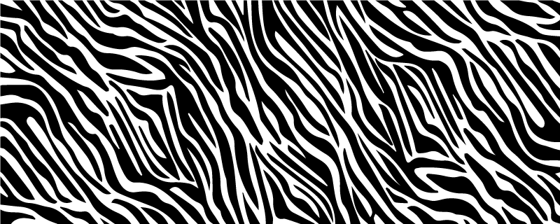 Zebrastreep stijl vinyl tapijt dierenprint - TenStickers