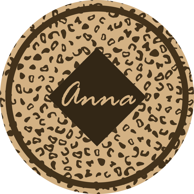 Vinyl vloerkleed met dierenprint Luipaardvel - TenStickers