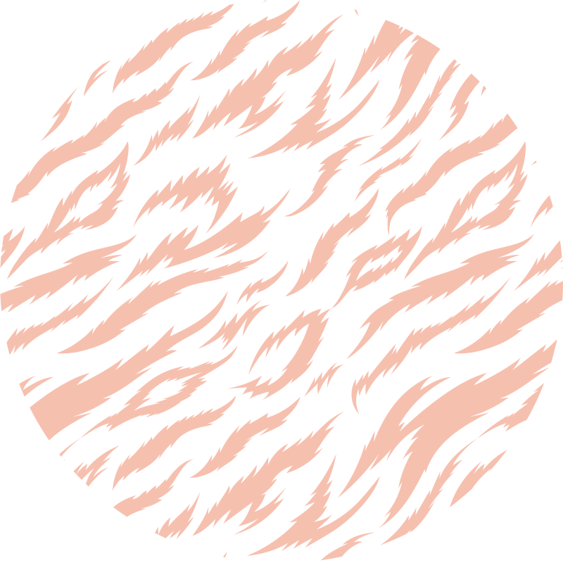 Tijgerstreepmotief vinyl tapijt dierenprint - TenStickers