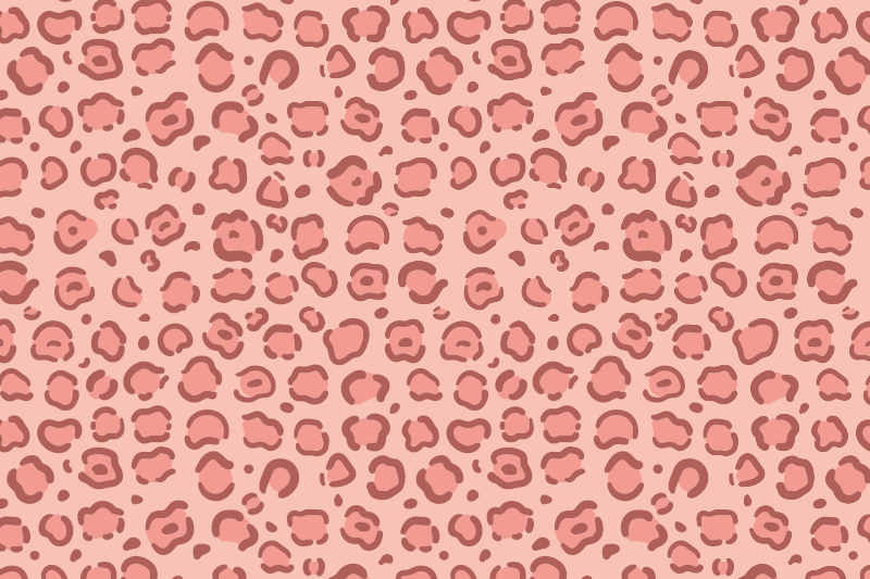 Luipaardstippen vinyl tapijt dierenprint - TenStickers