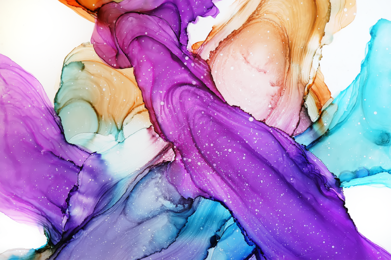 Abstracte vloeibare wervelingen vinyl tapijt badkamer - TenStickers