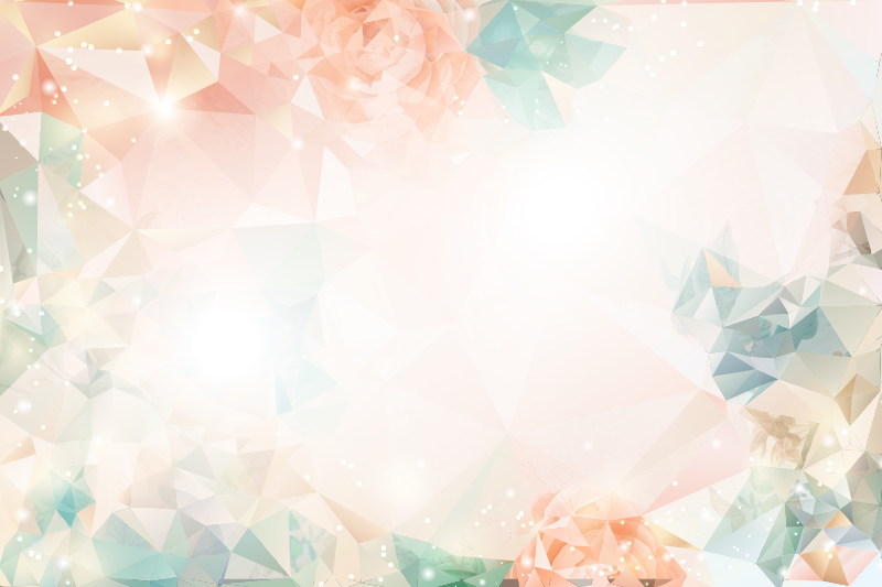 Vinyl tapijt bloemen en planten botanische geometrie - TenStickers