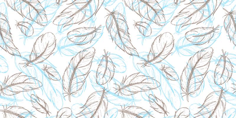 Vinyl tapijt ontvangst hal natuurlijke bladeren - TenStickers