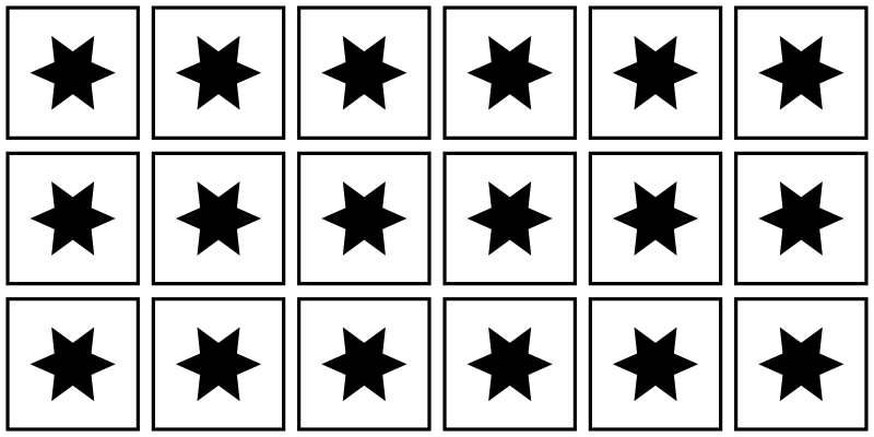 Zwart-wit motief vinyl tapijt sterren - TenStickers