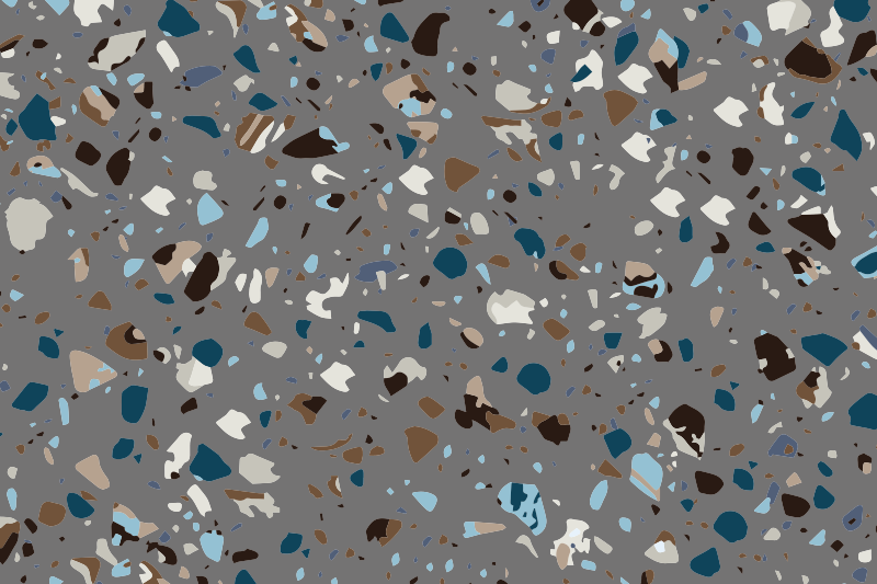 Terrazzo kiezel gemengd marmeren vinyl tapijt - TenStickers