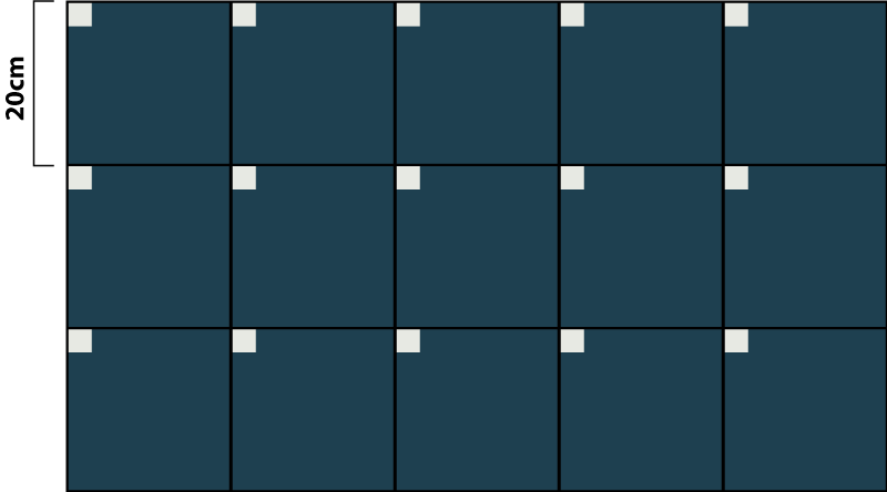 Diepblauwe textuur vinyl tapijt tegels - TenStickers