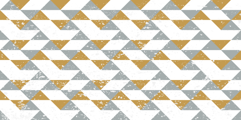 Diagonaal driehoekpatroon vinyl tapijt geometrisch - TenStickers