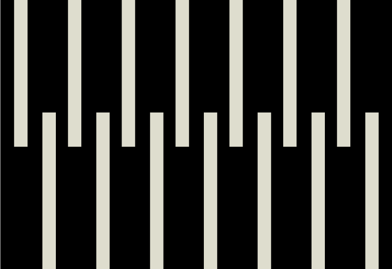 Stijlvol gestreept design vinyl tapijt tiener - TenStickers