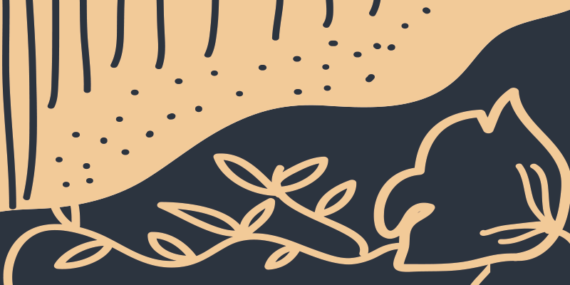 Beige bladmotief vinyl tapijt natuur - TenStickers