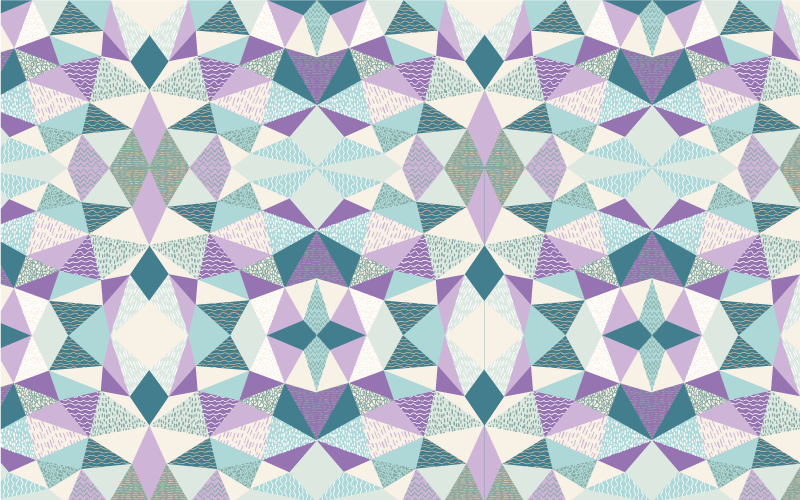 Kleurrijke geometrie vinyl tapijt geometrisch - TenStickers