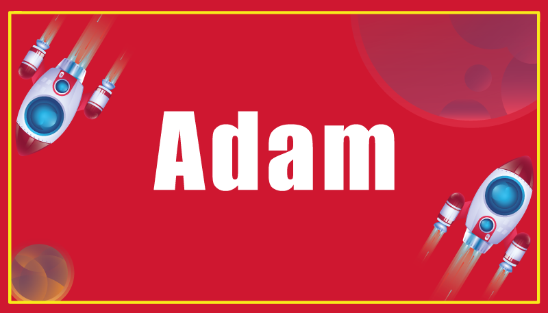 Raket met aangepaste naam vinyl tapijt voor meer kinderen - TenStickers