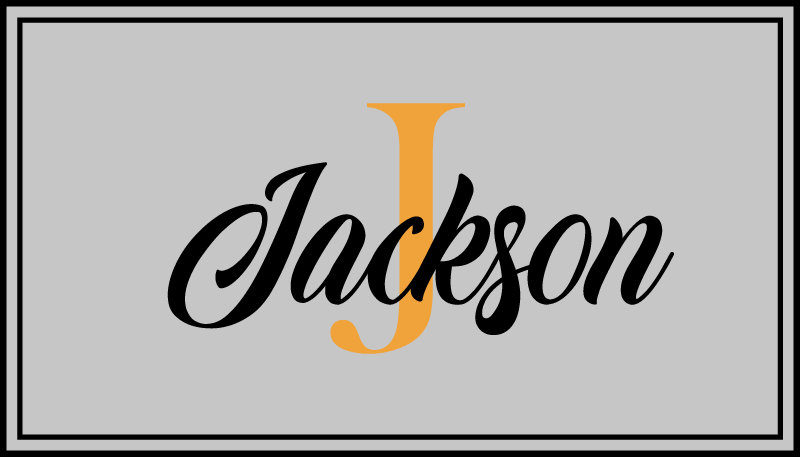 Naam en startweergave vinyl tapijt met naam - TenStickers