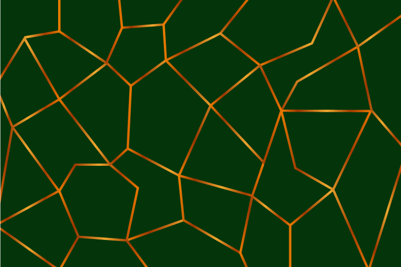 Groen geometrisch patroon marmeren vinyl tapijt - TenStickers