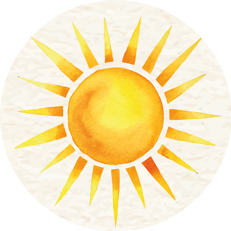 Zonnige uitbarsting vinyl tapijt natuur - TenStickers