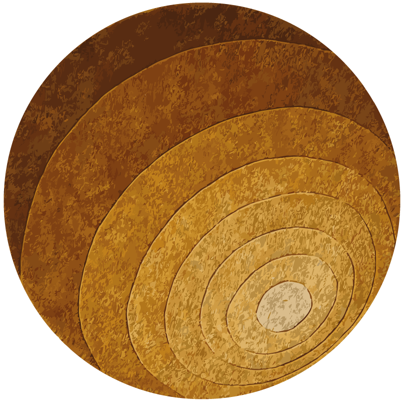 Vinyl tapijt met houtstructuur nature layers - TenStickers