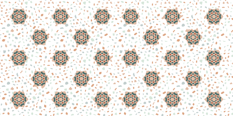 Vinyl tapijt andere textuur witte mozaïek - TenStickers