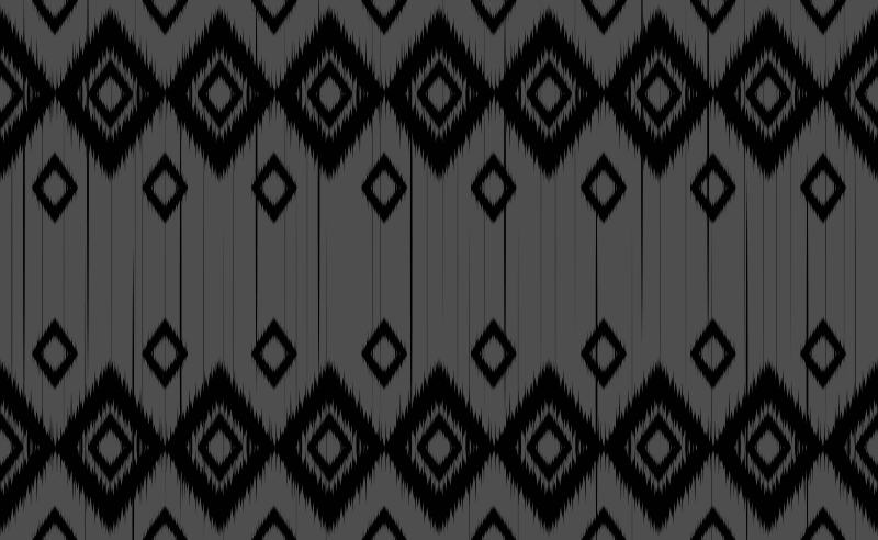 Zwart diamantontwerp vinyl vloerkleed keuken - TenStickers