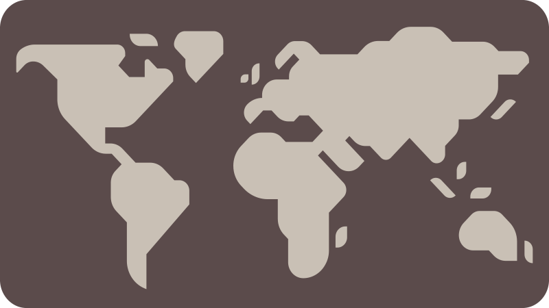 Beige en grijs motief vinyl tapijt wereldkaart - TenStickers