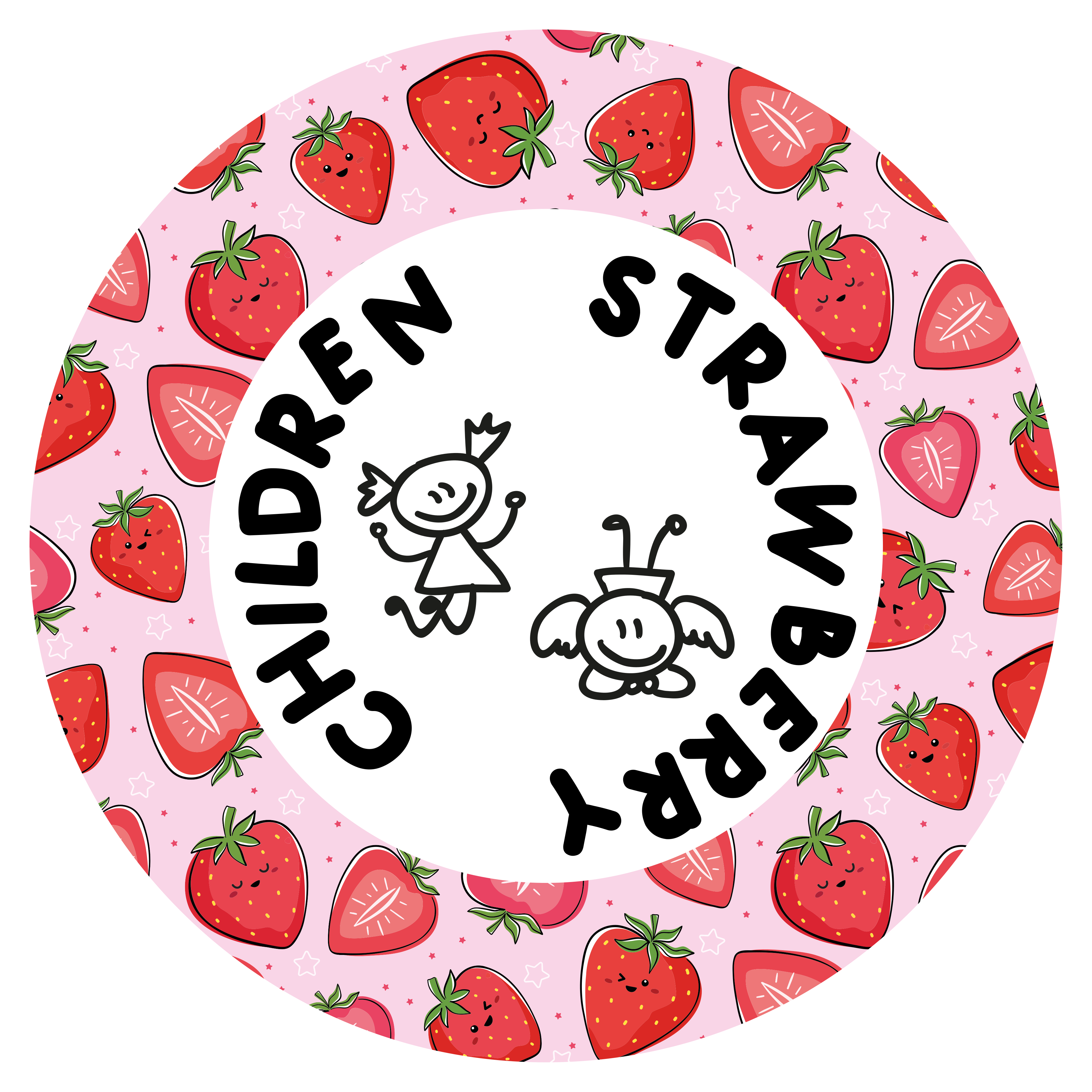 Aardbei en kinderen vinyl vloerkleed keuken - TenStickers