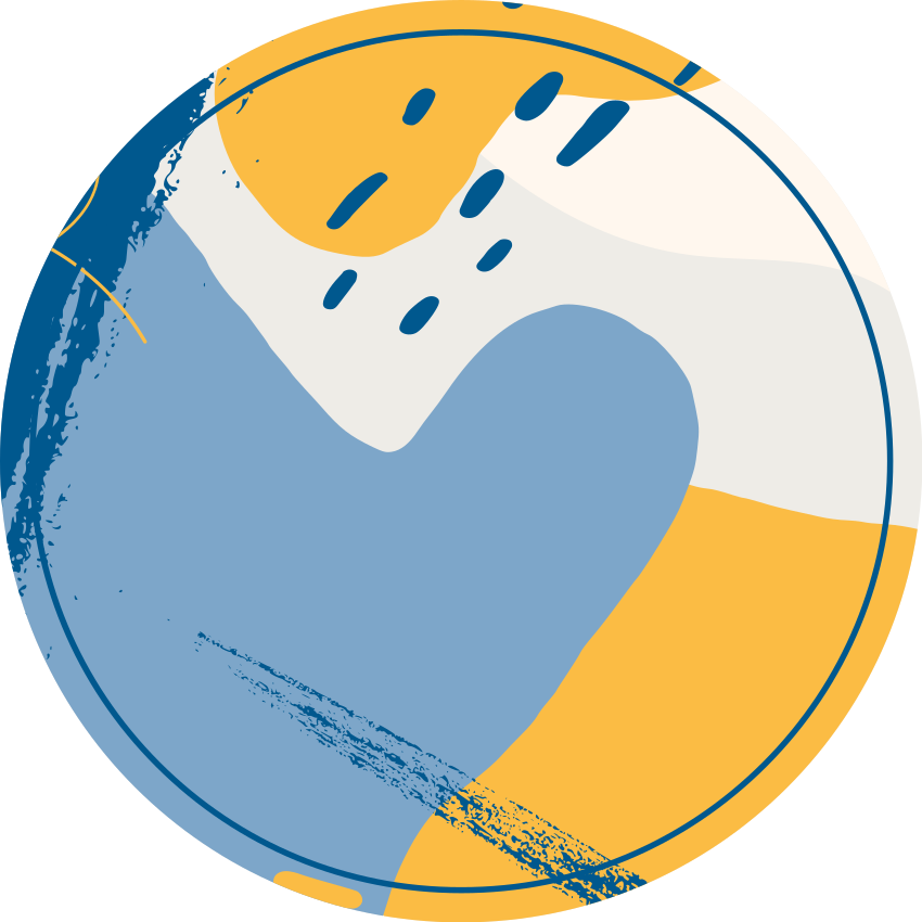 Circulaire kunst vinyl tapijt stenenstructuur - TenStickers