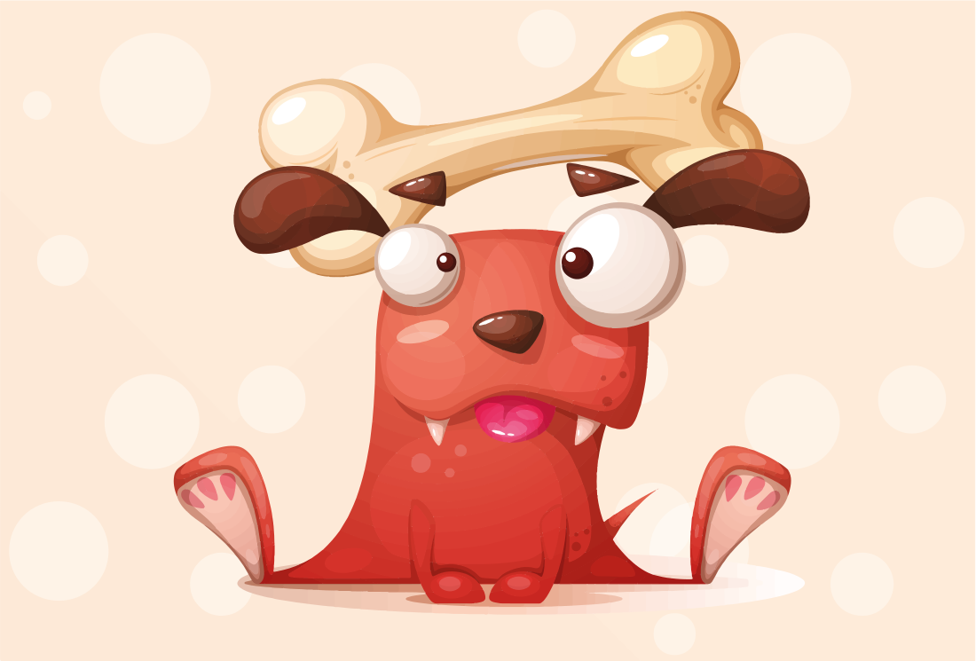 Vrolijke puppy vinyl tapijt baby - TenStickers