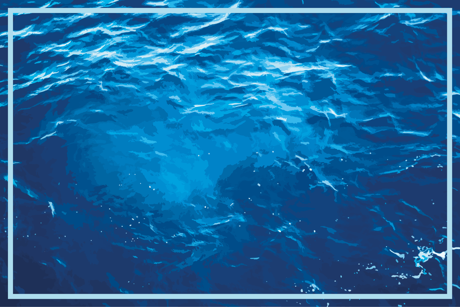 Realistische oceaan golven vinyl tapijt andere textuur - TenStickers