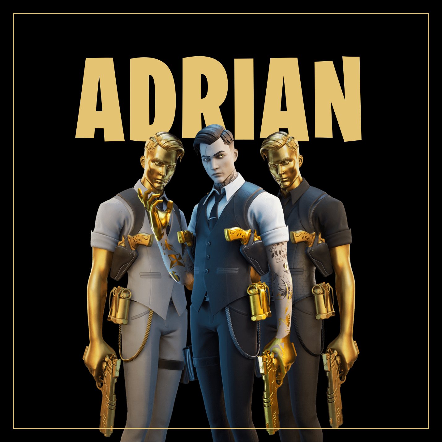 Aangepaste trio-personages vinyl tapijt tiener - TenStickers