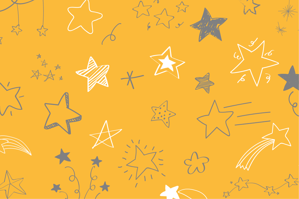 Sterrennachtpatronen vinyl tapijt sterren - TenStickers