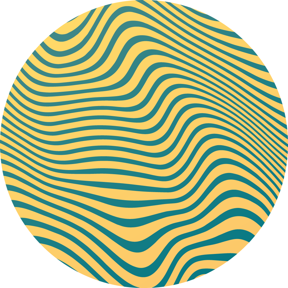 Concept van gebogen lijn vinyl tapijt met strepen - TenStickers