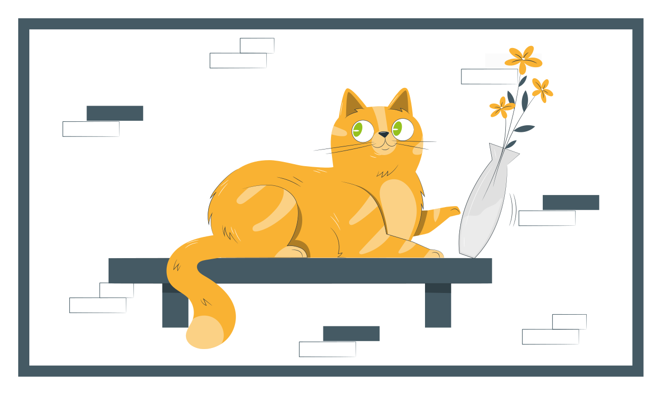 Speelse kattenscène vinyl tapijt voor meer kinderen - TenStickers