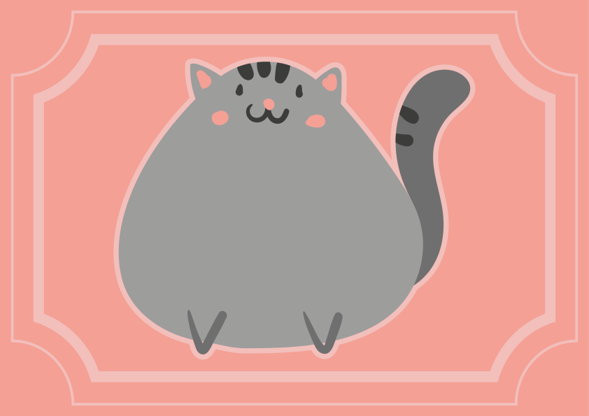 Schattige kattenkunstwerken vinyl tapijt voor meer kinderen - TenStickers