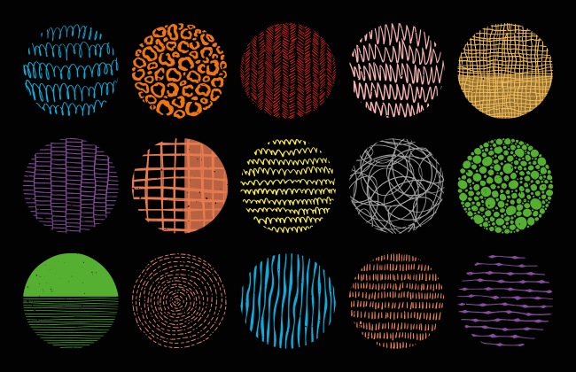 Levendige patrooncollectie vinyl tapijt modern - TenStickers