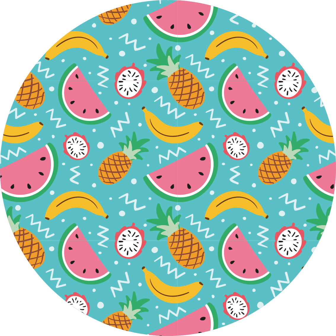Tropisch fruitplezier vinyl vloerkleed keuken - TenStickers