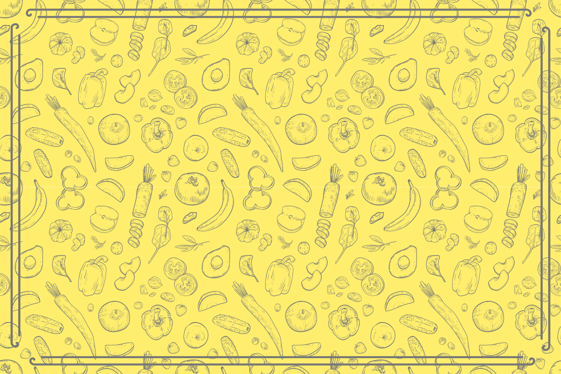 Grillig fruitpatroon vinyl vloerkleed keuken - TenStickers