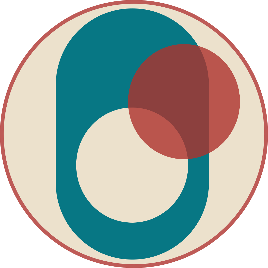 Vinyl tapijt modern circles in harmony - TenStickers