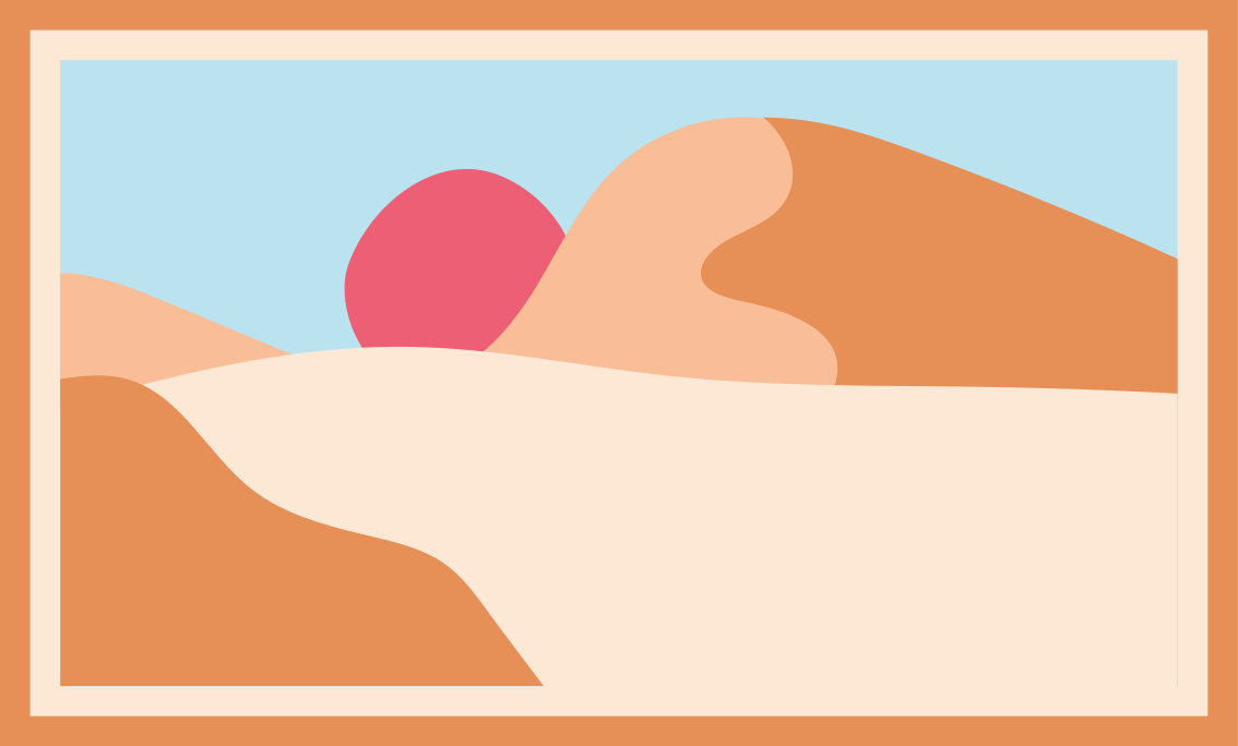 Zanderig landschap zonsondergang vinyl tapijt natuur - TenStickers