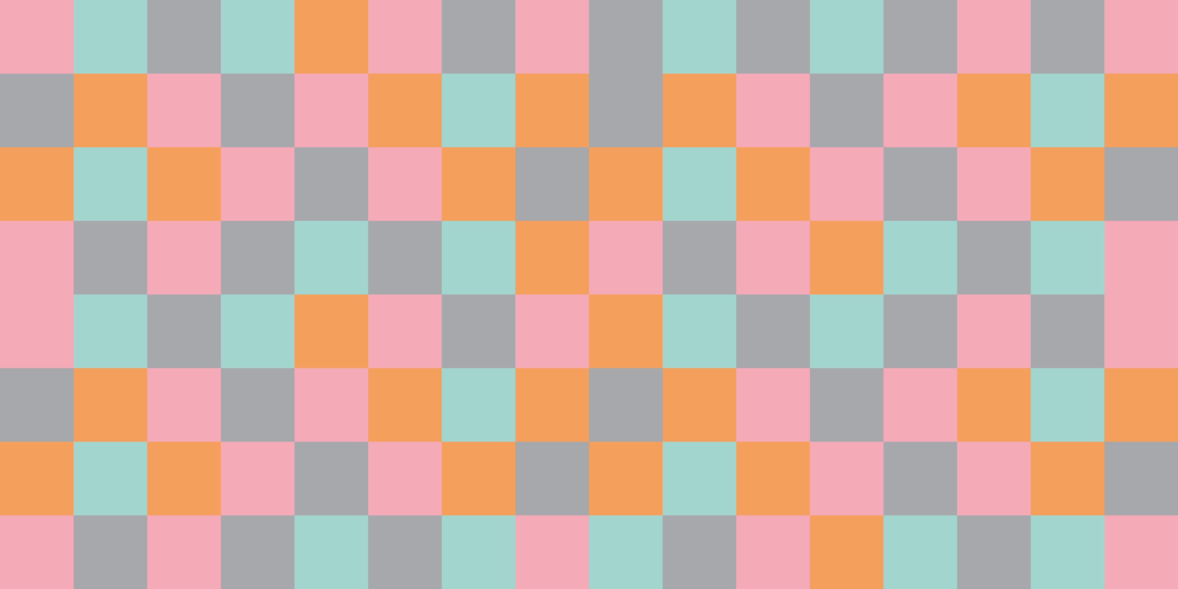 Kleurrijk schaakbord vinyl tapijt geometrisch - TenStickers