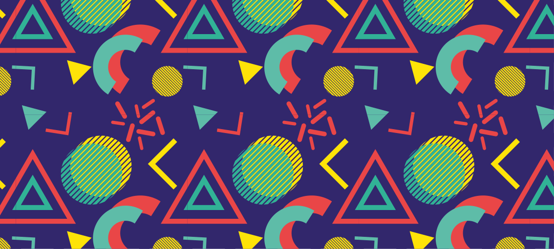 Vinyl tapijt geometrisch levendige motieven - TenStickers