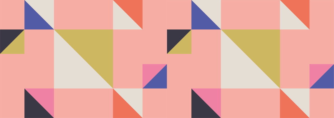 Moderne driehoeken vinyl tapijt geometrisch - TenStickers