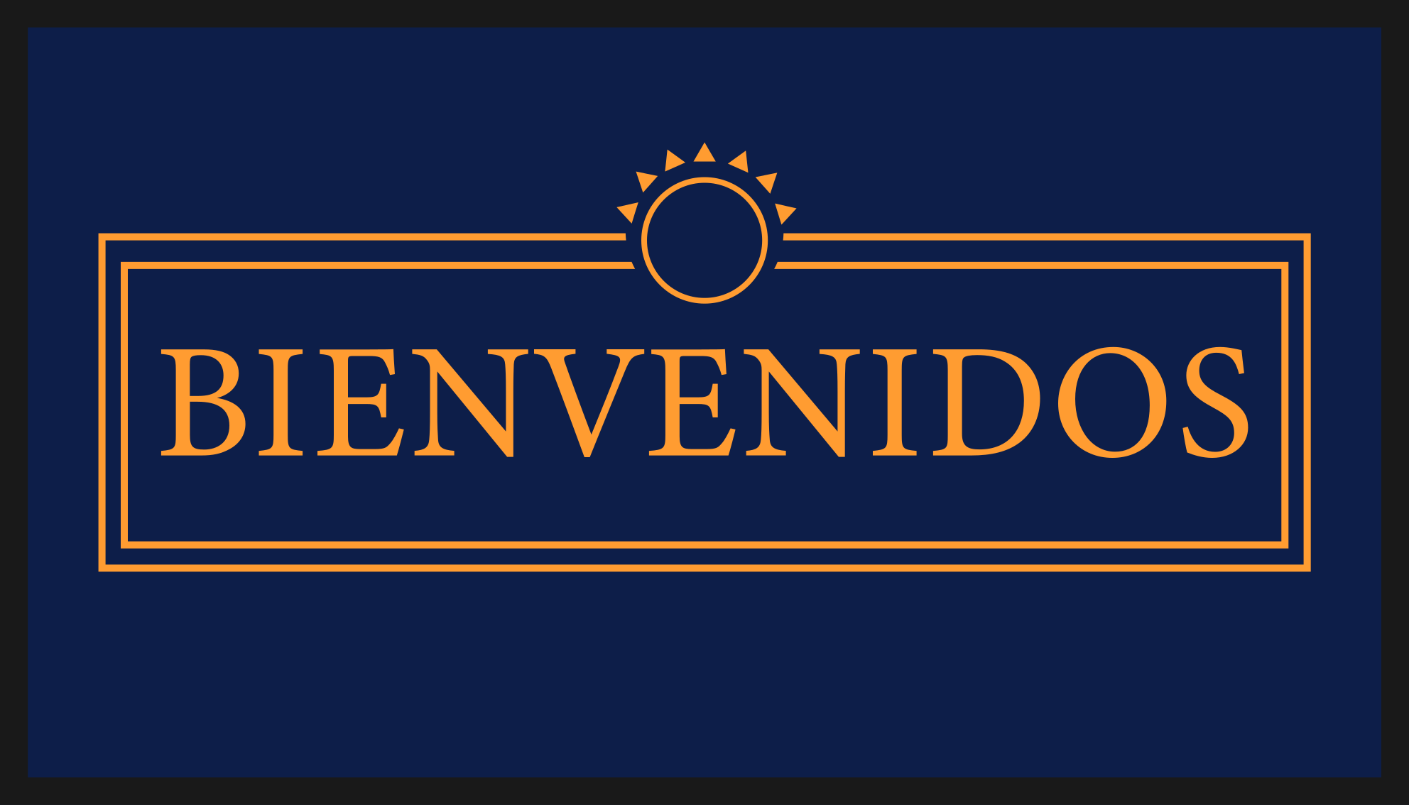 Begroetingsbericht vinyl tapijt modern - TenStickers