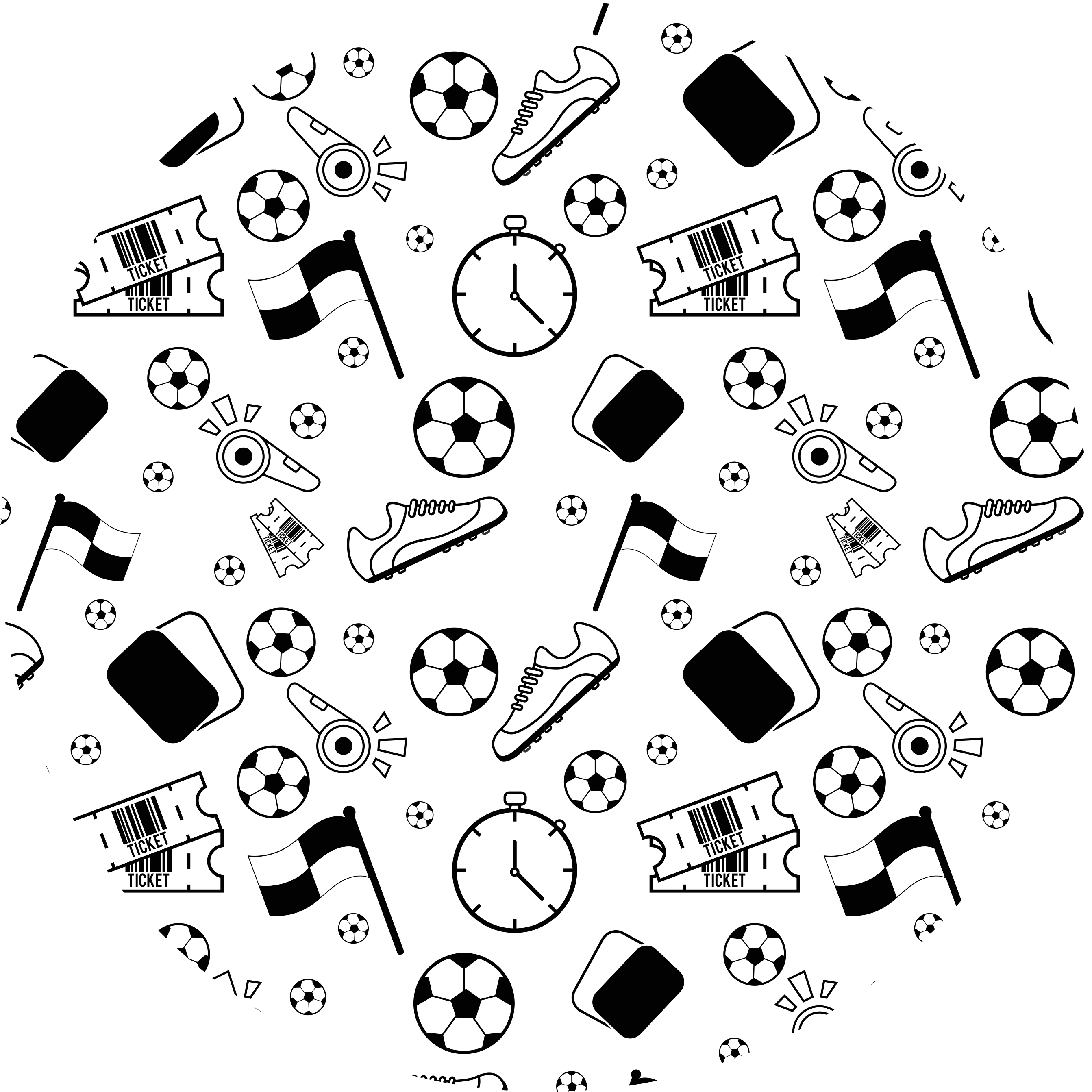 Sportthema-plezier vinyl tapijt spel - TenStickers