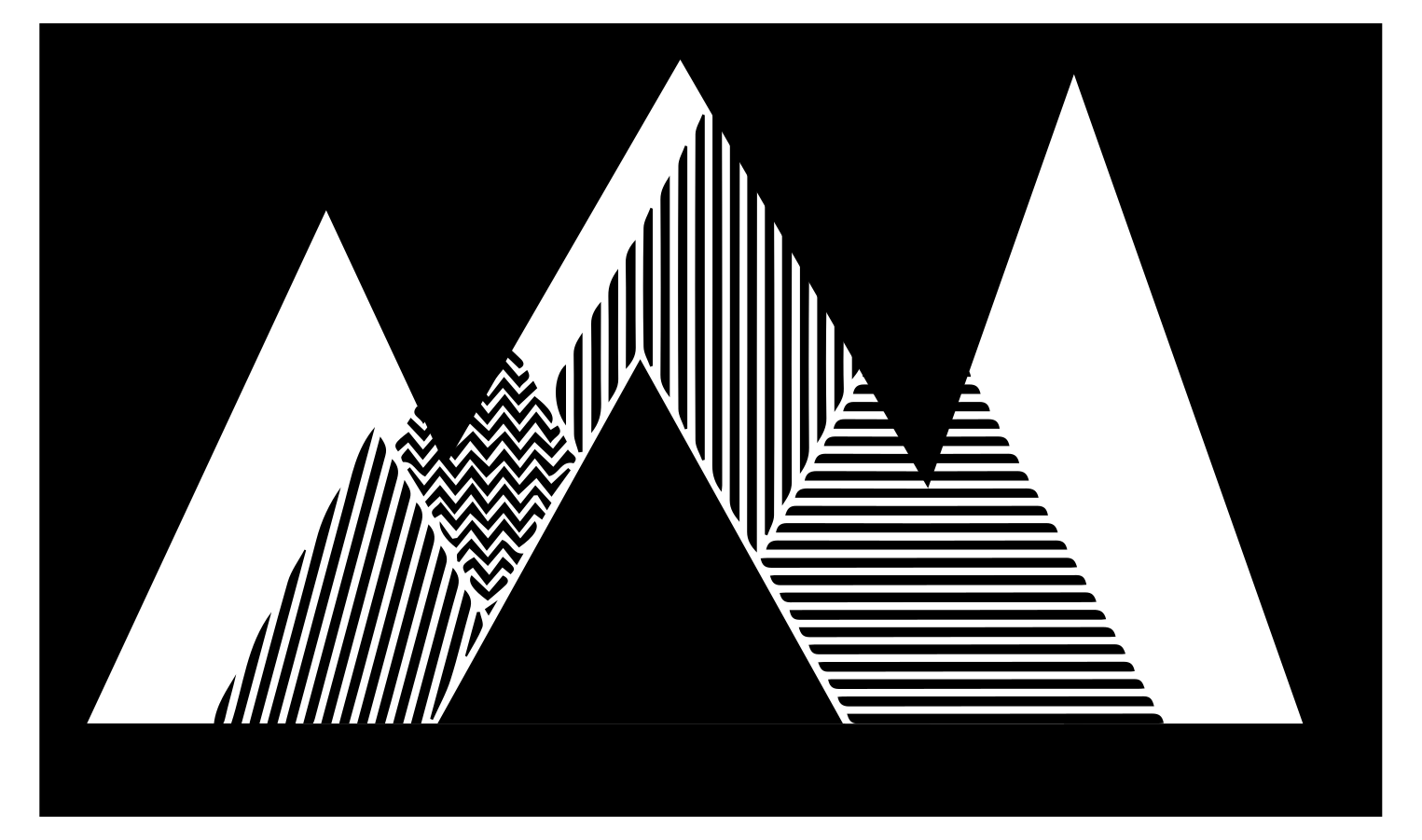 Stijlvol zigzagpatroon vinyl tapijt geometrisch - TenStickers