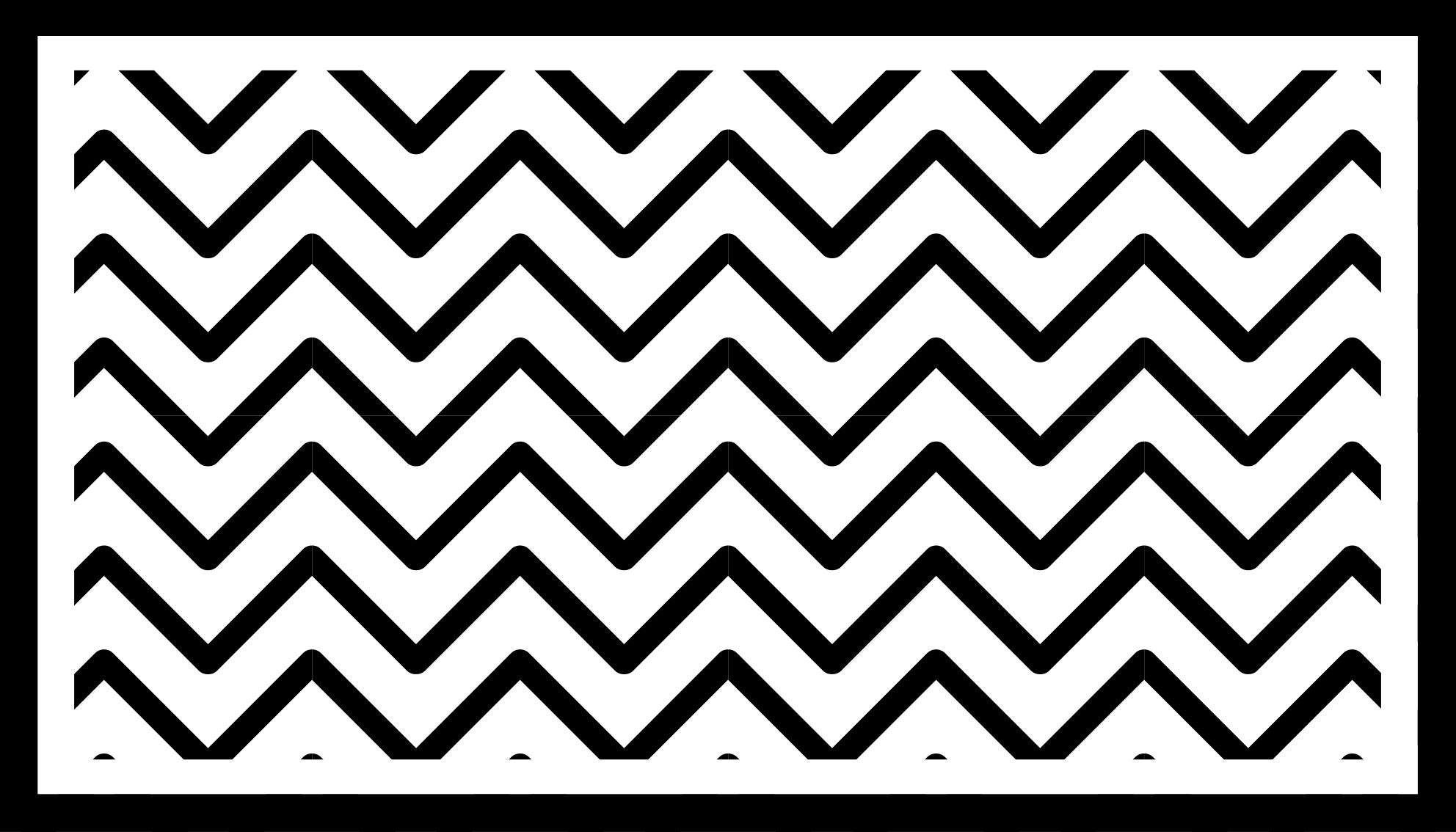 Chevron-stijl vinyl tapijt ontvangst hal - TenStickers