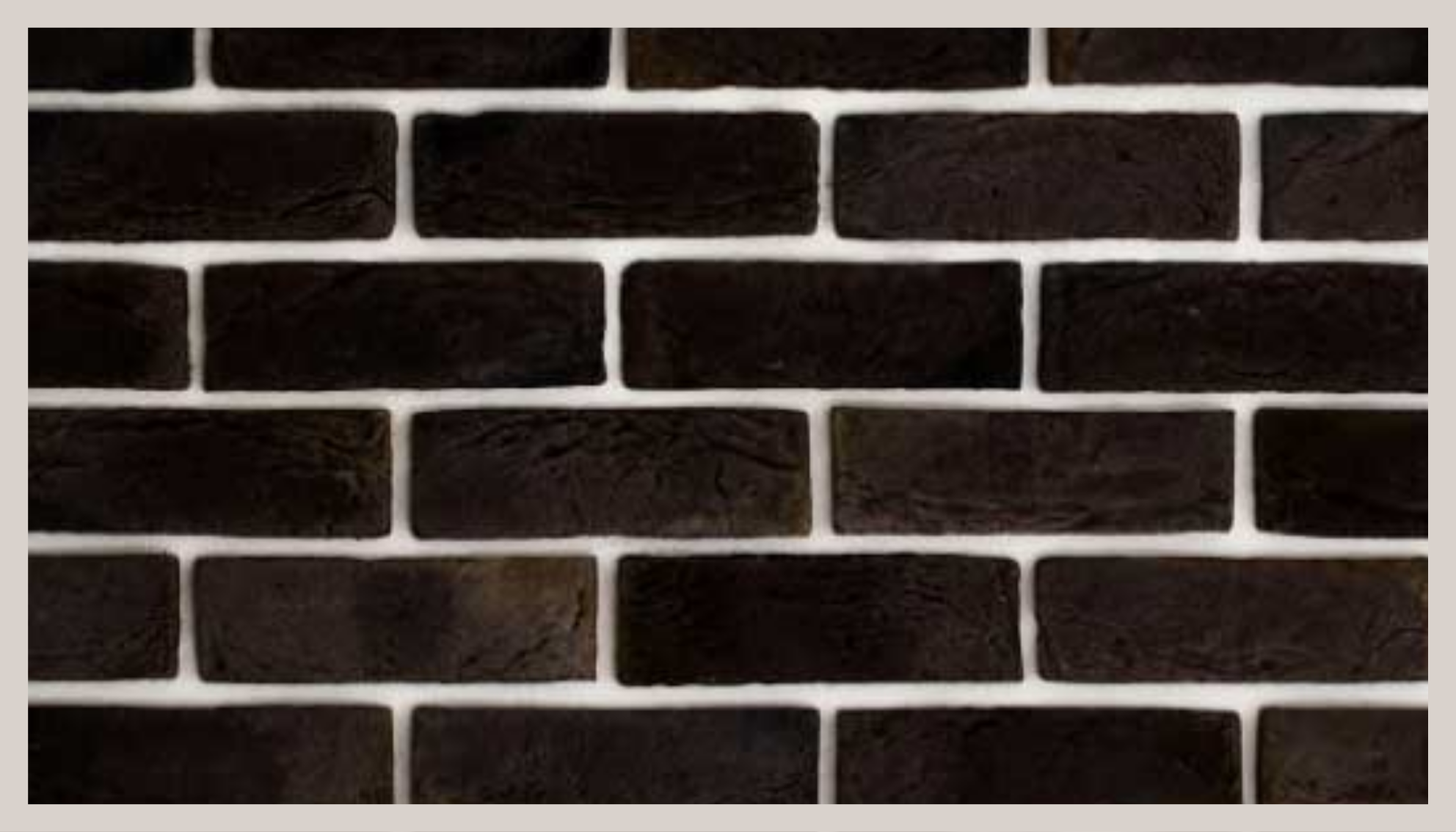 Zwart baksteenpatroon vinyl tapijt stenenstructuur - TenStickers