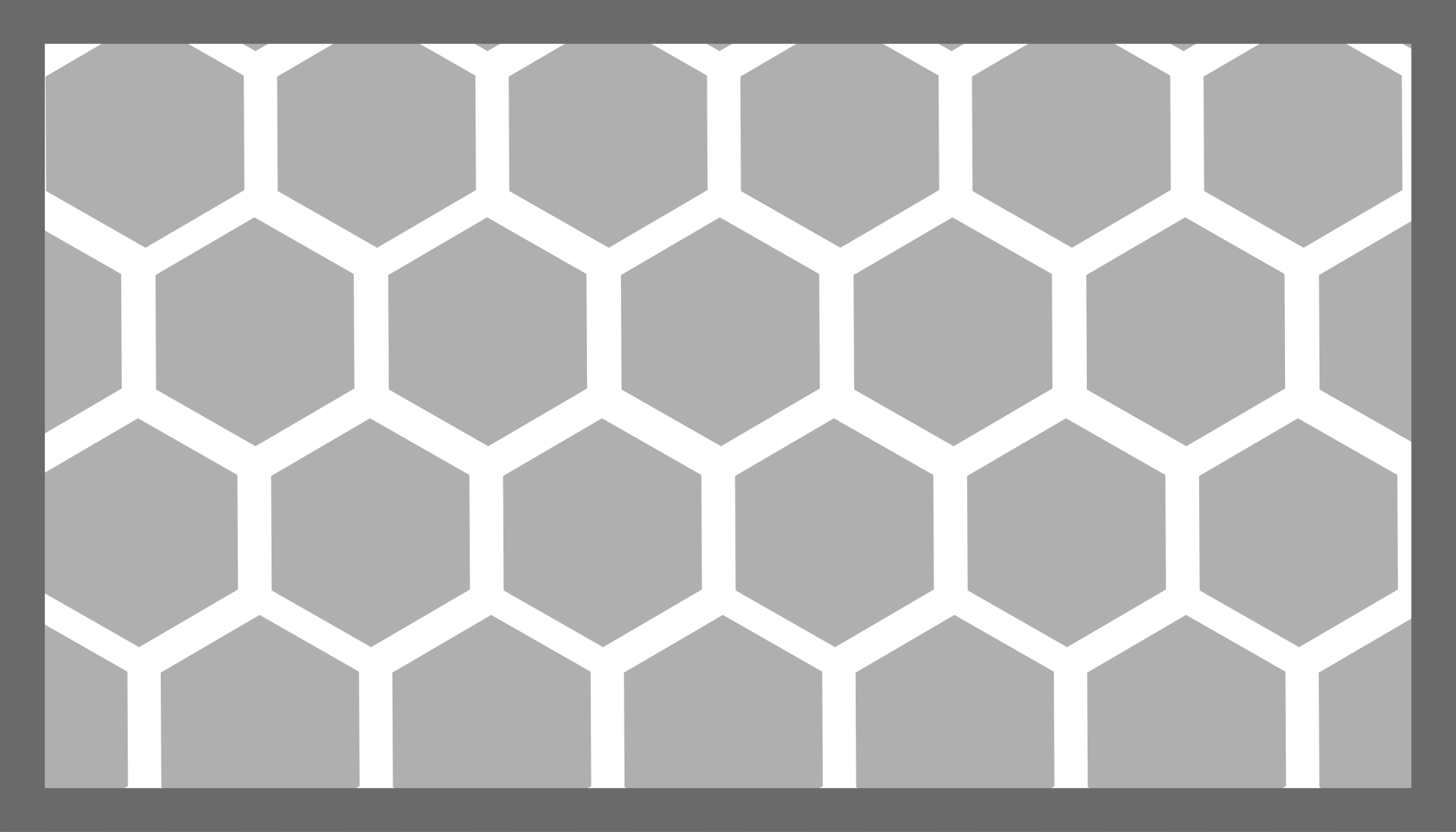 Hexagonale configuratie vinyl tapijt geometrisch - TenStickers