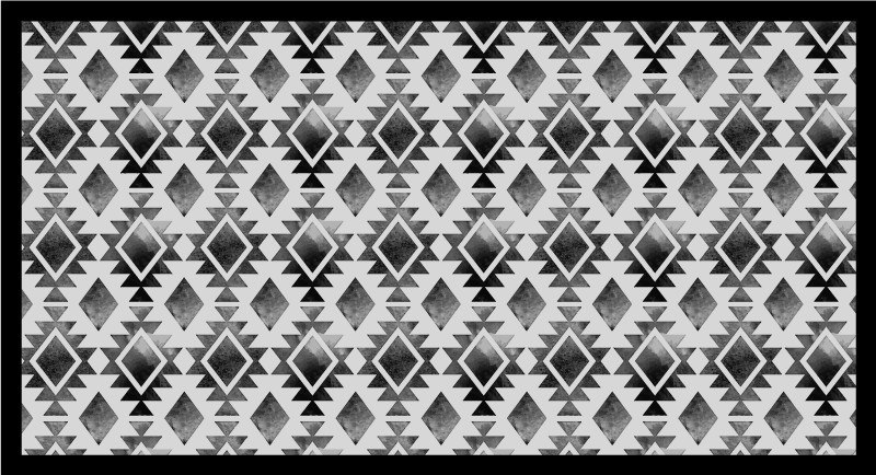 Geometrische patroonstijl vinyl tapijt modern - TenStickers