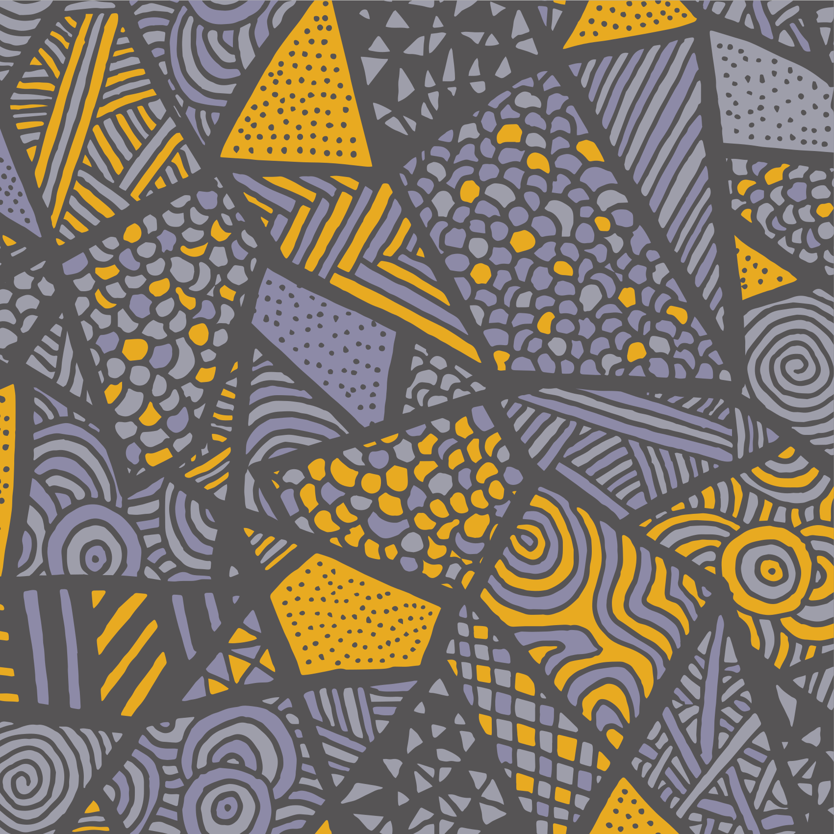 Dynamische grijze vormen vinyl tapijt geometrisch - TenStickers